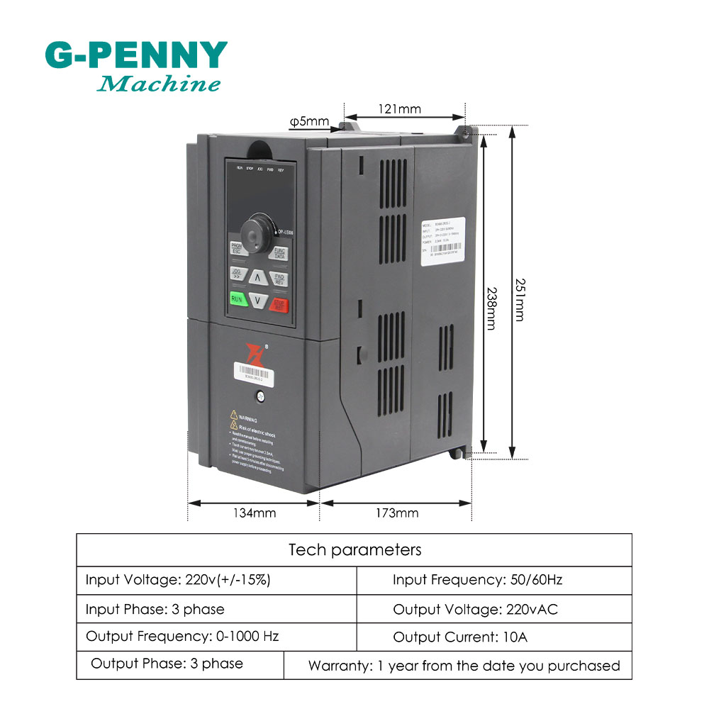 2.2kw ER20 D80 Metal Spindle W - 2.2Kw Water Cooled Spindle Kit Vfd recension och pris
